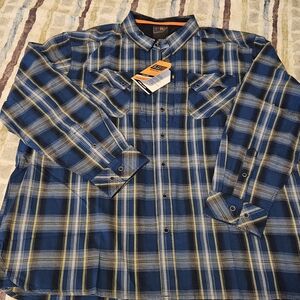 5.11 Tactical Blue and Yellow Plaid Men's Shirt